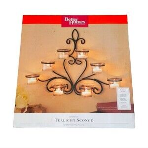 Better Homes and Gardens Tealight Sconce Wall Décor Scrolled Iron